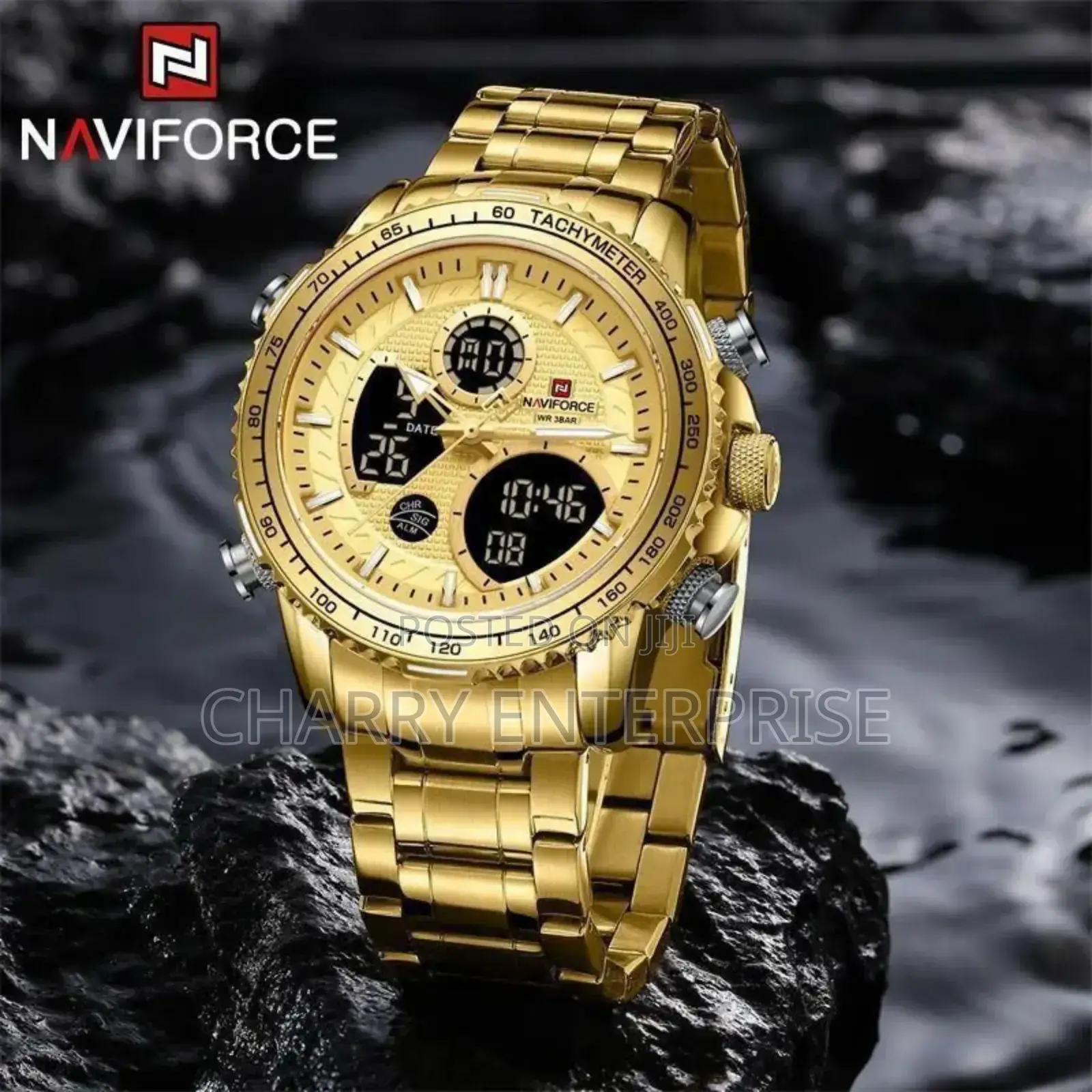 Original Naviforce Watch Dual Time Water Proof Day and Date