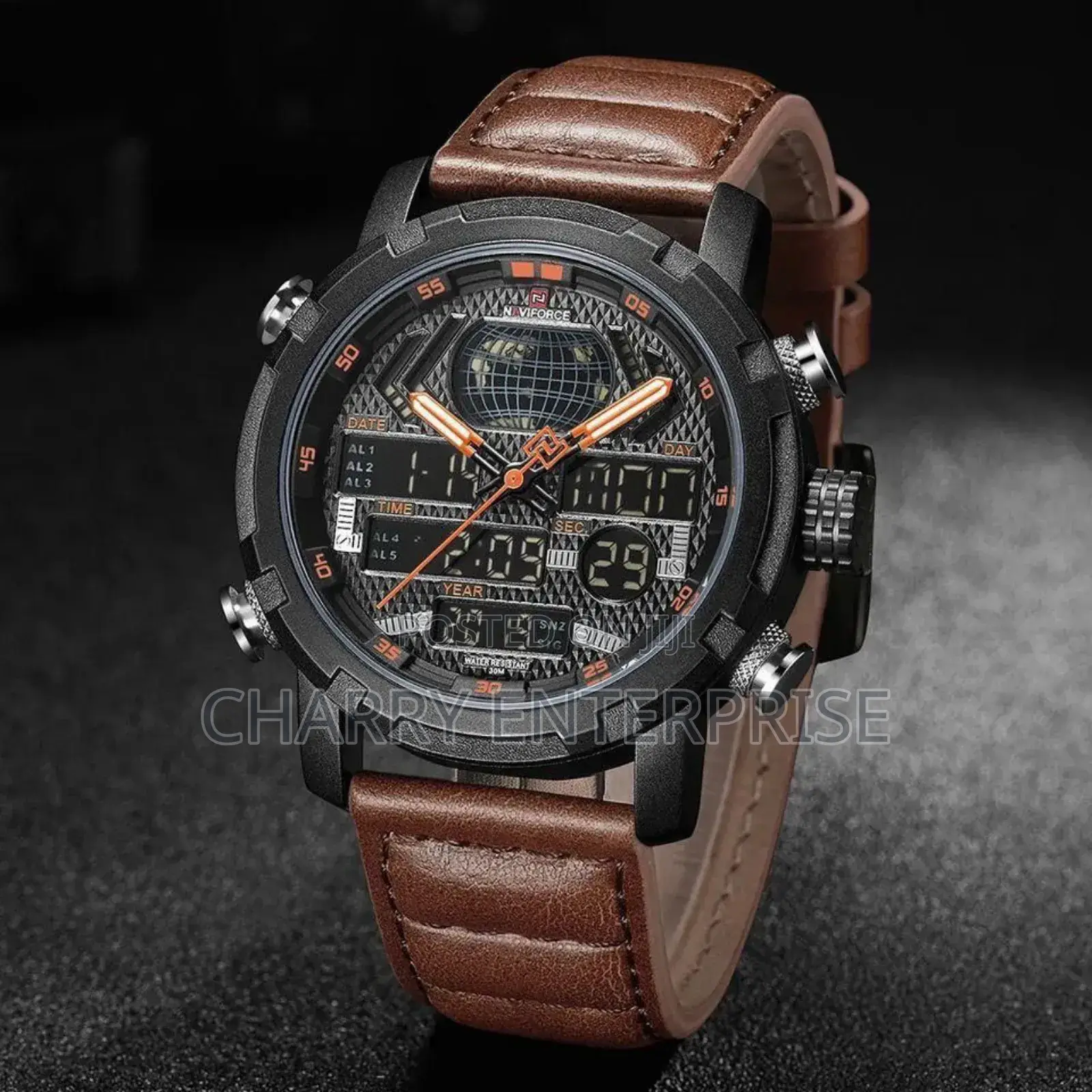 Original Naviforce Watch Dual Time Water Proof Day and Date