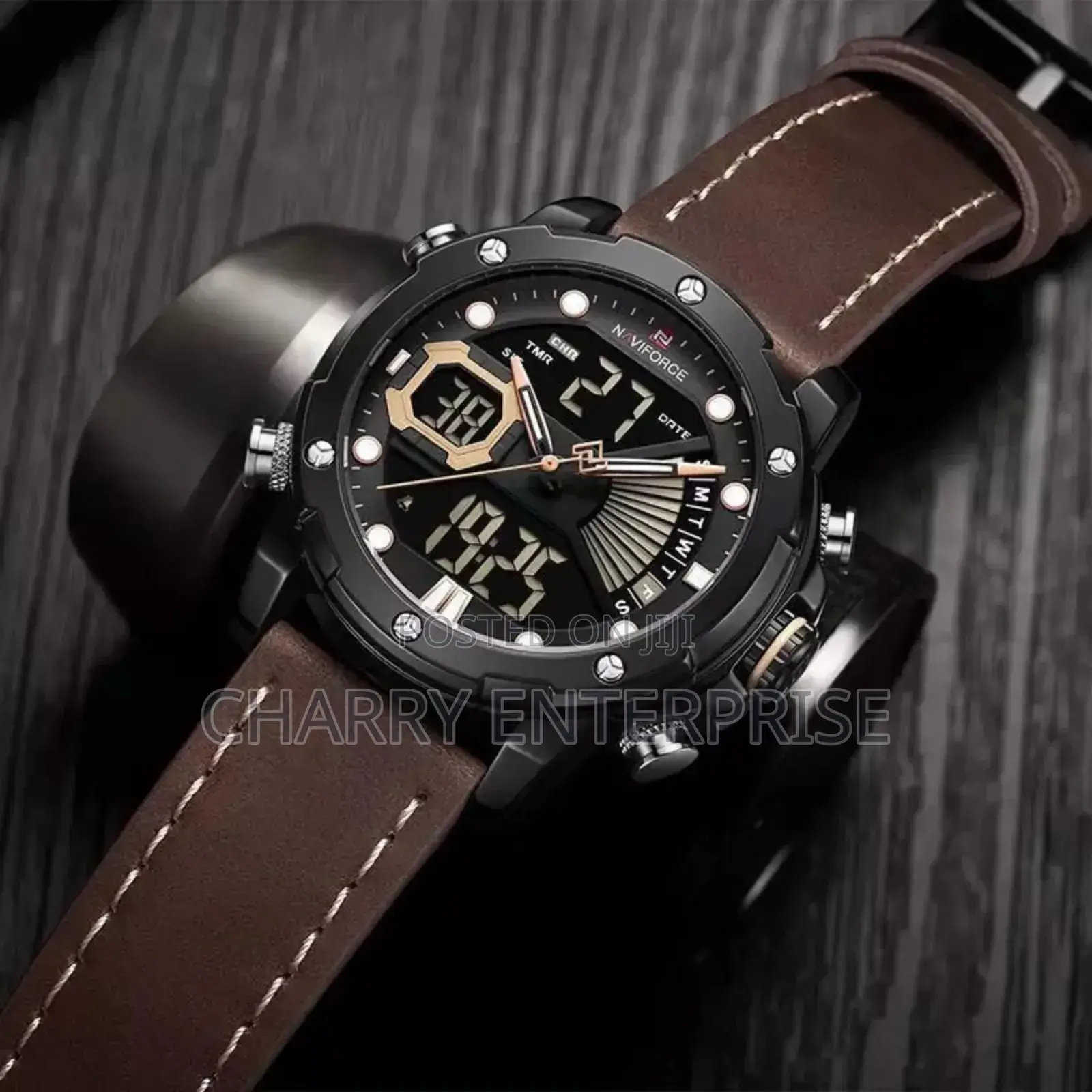 Original Naviforce Watch Dual Time Water Proof Day and Date