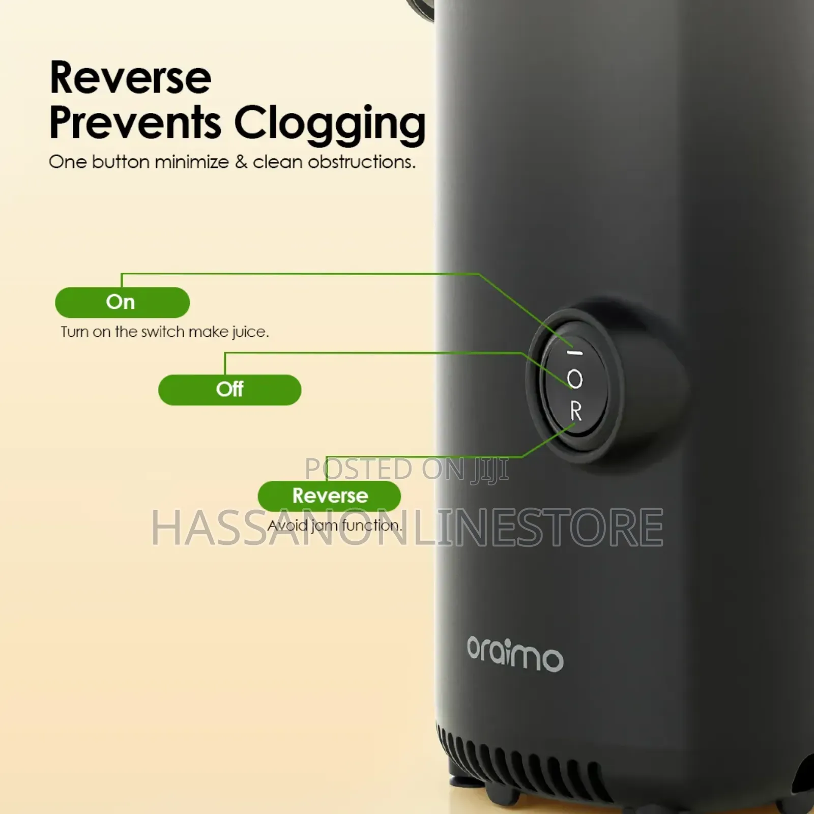 Oraimo Easyjuice Mini Portable Slow Juicer