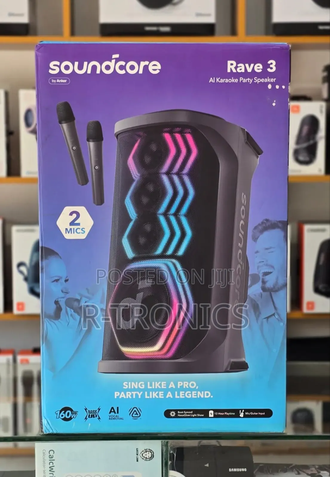 Soundcore Rave 3s Party Speaker With 2 Wireless Microphones