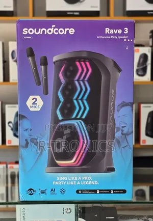 Soundcore Rave 3s Party Speaker With 2 Wireless Microphones