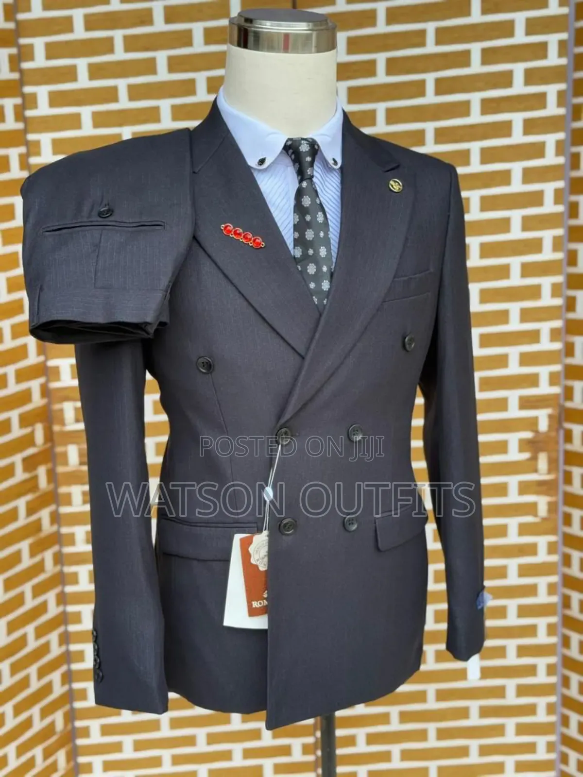 Men's Two Colour Six Buttons Suits
