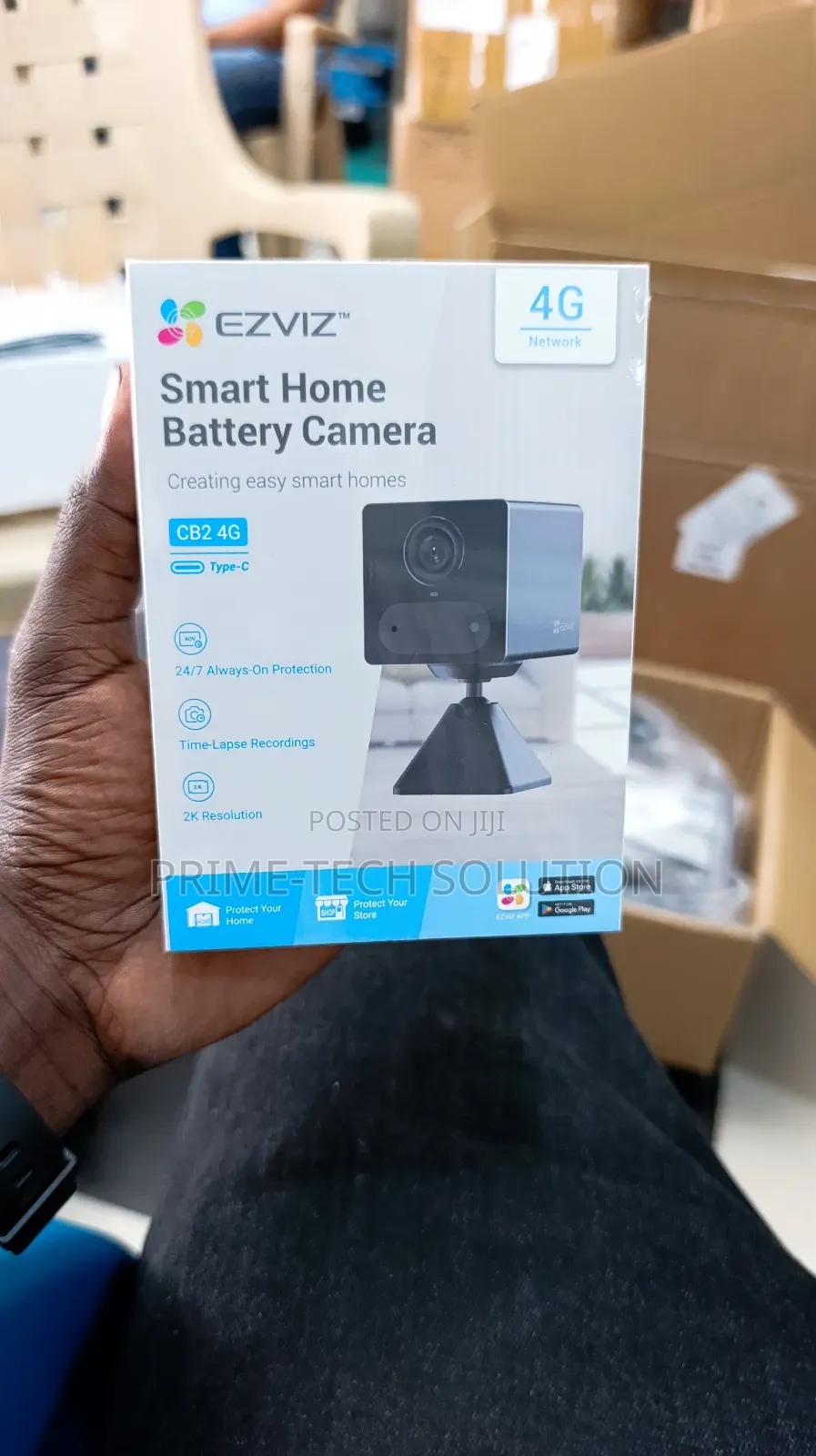 Ezviz Cb2 4g Camera 3mp — Bila Wifi | Battery | Kufungiwa | Tz