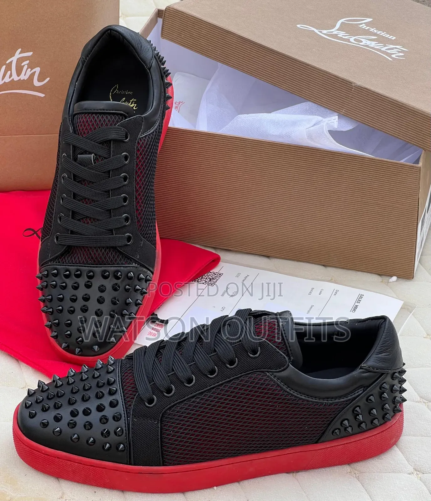 Men's Smooth and Rough Plain Christian Louboutin Shoes New