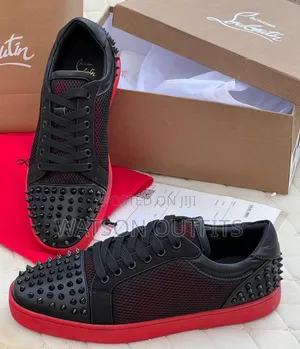Men's Smooth and Rough Plain Christian Louboutin Shoes New