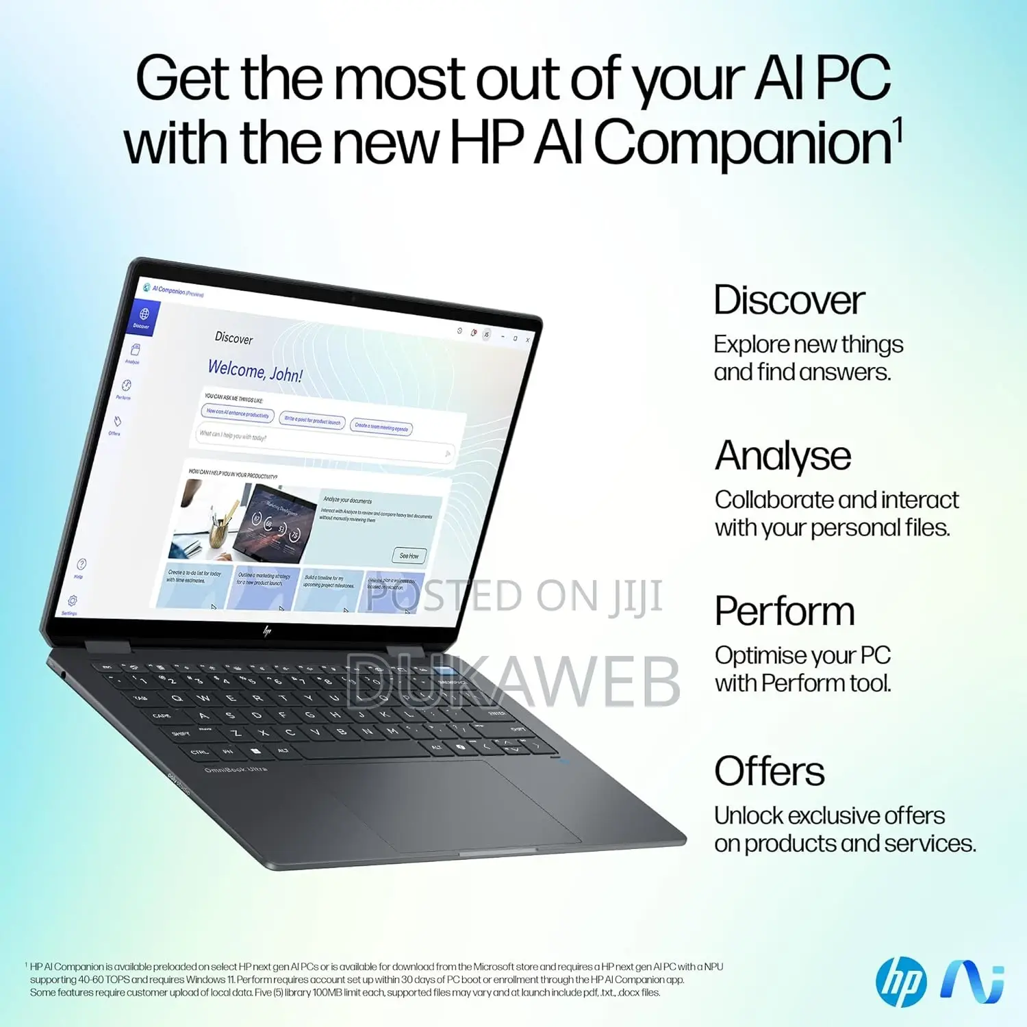 New HP OmniBook X Laptop 14-Fe0097nr 16GB Intel Core Ultra 7 SSD 1T