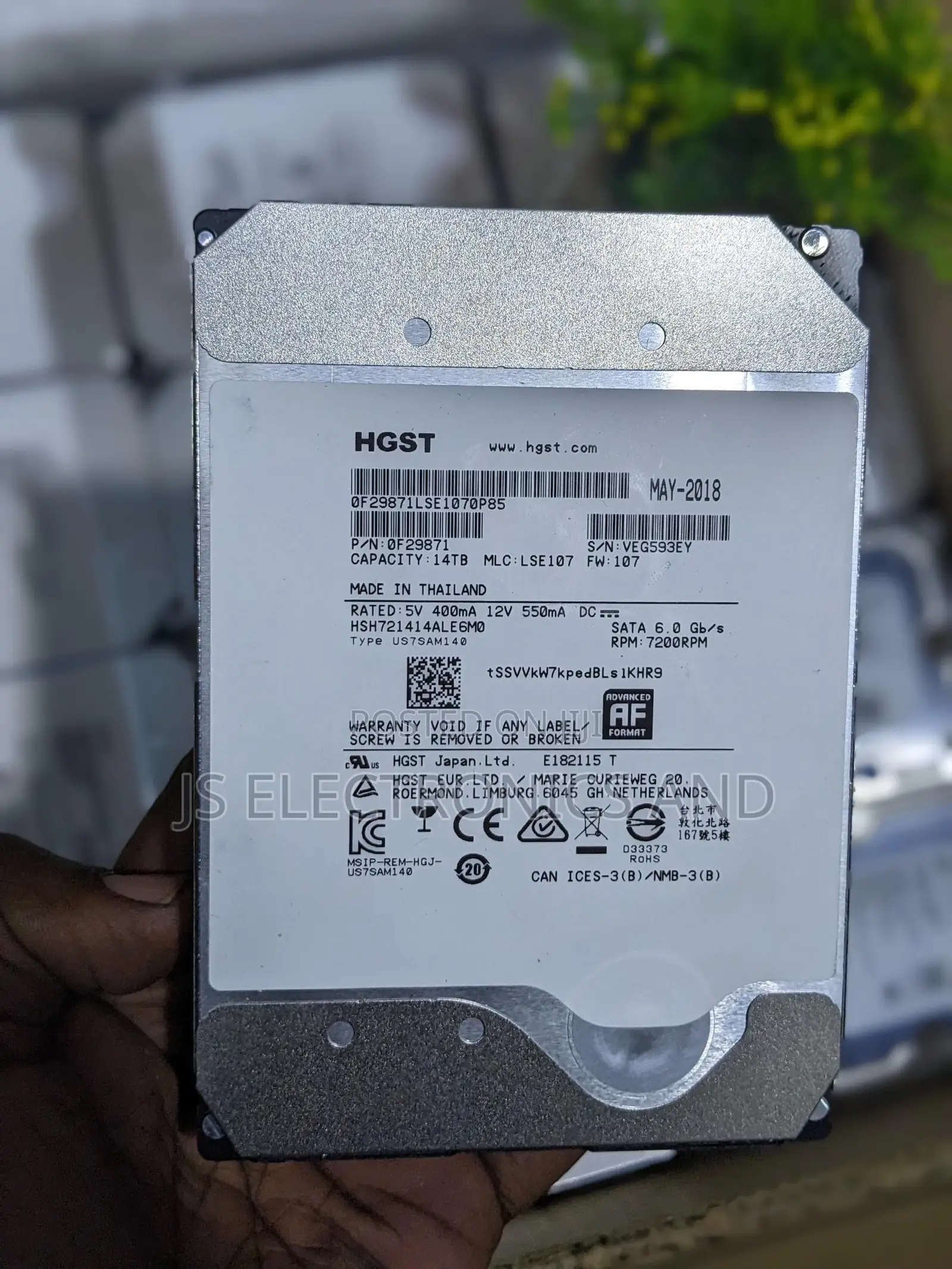 Punguzo La Bei HGST Hard Disk HDD Tb 14 New Model Original