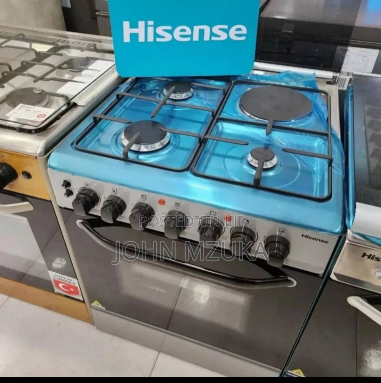 Hisense Gass Cooker
Hf 631gees 3gas+1umem+Oven Umeme