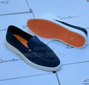 Men's Santoni Italian Brand Leather Shoes
