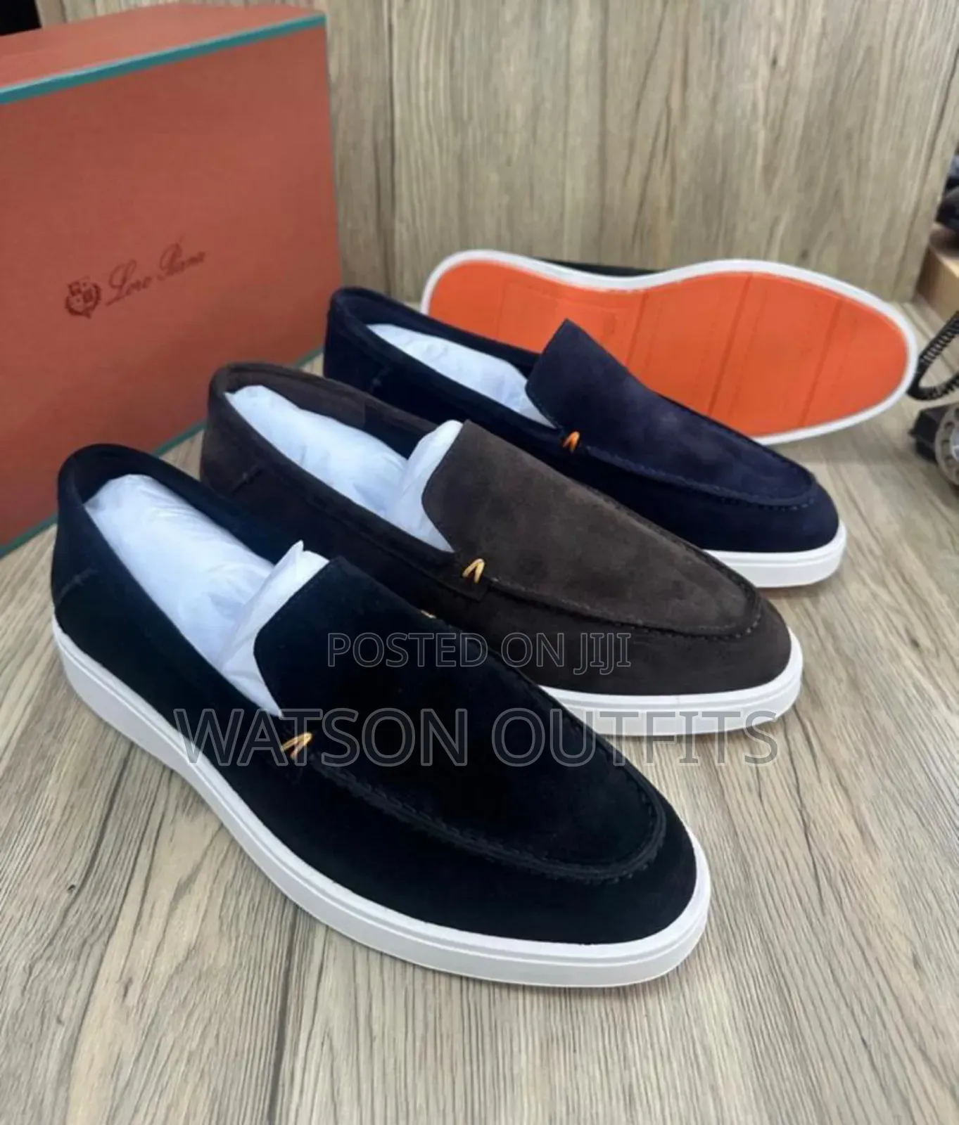 Men's Santoni Italian Brand Leather Shoes