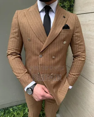 Brown Suit | White Stripes
