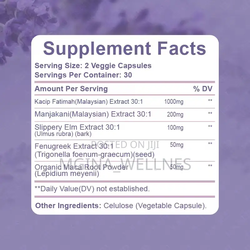 Vaginal Wetness and Tightening Supplements
