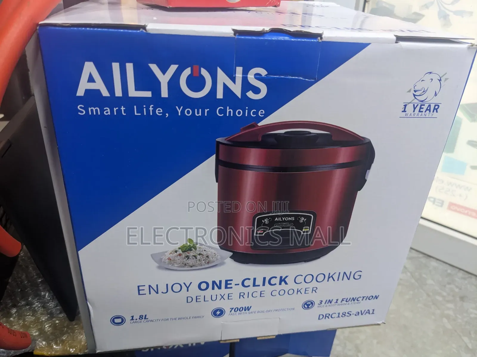 Ailyons Drc18s-Ava1 3 in 1 Rice Cooker
