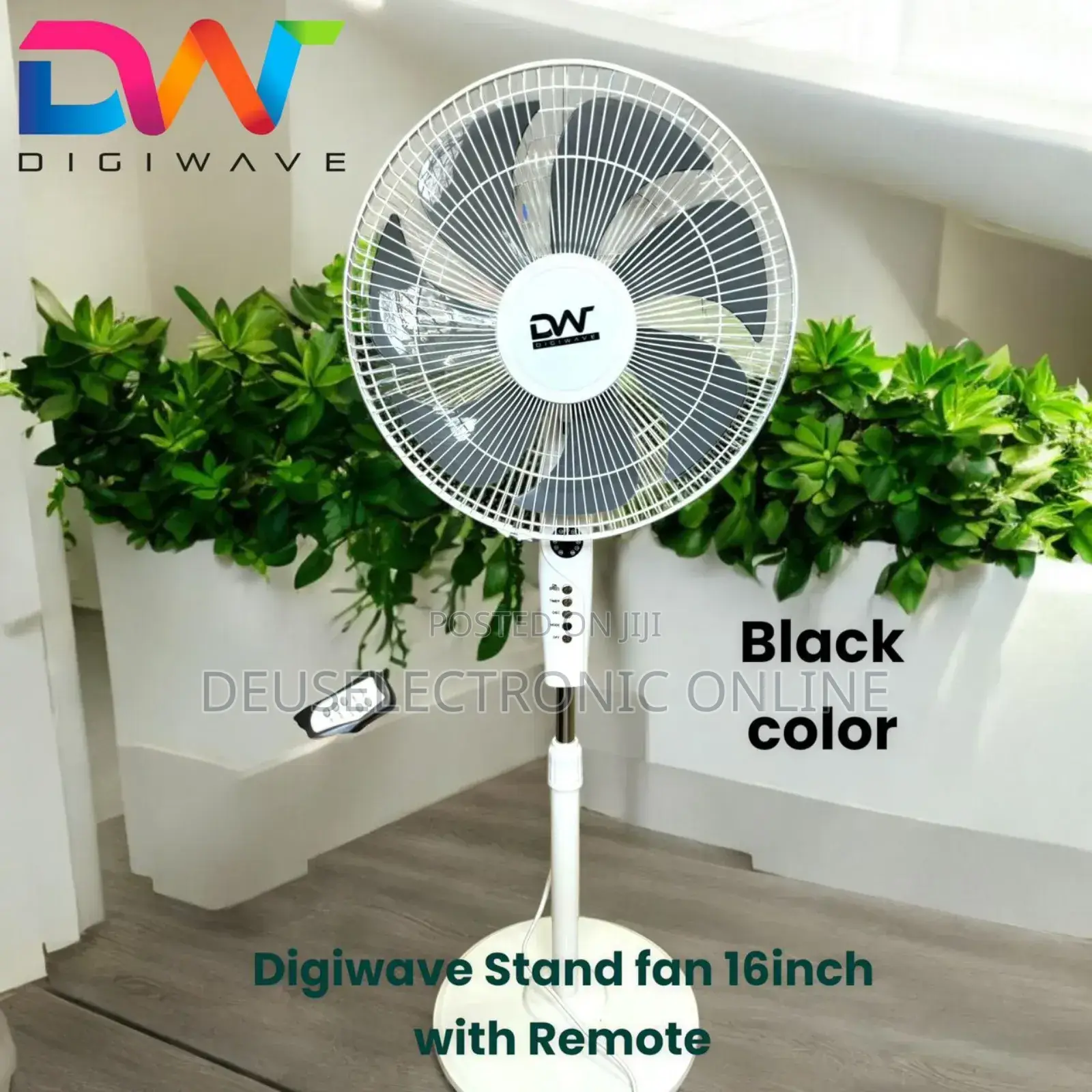 *Digiwave Stand Fan 16inch With Remote