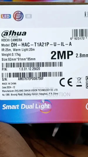 Dahua 2mp Smart Dual Light Dome Dh-Hac-T1a21p — Audio | Tz