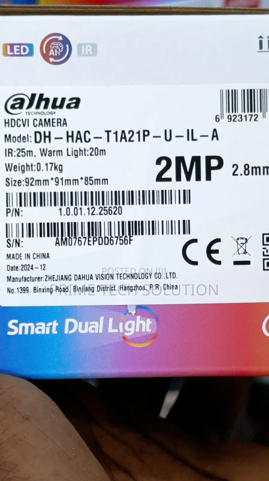 Dahua 2mp Smart Dual Light Dome Dh-Hac-T1a21p — Audio | Tz