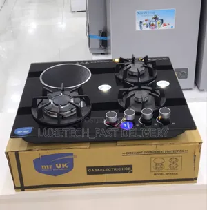 Mr Uk Gas Cooker 3 Burners + 1 Induction Hob
