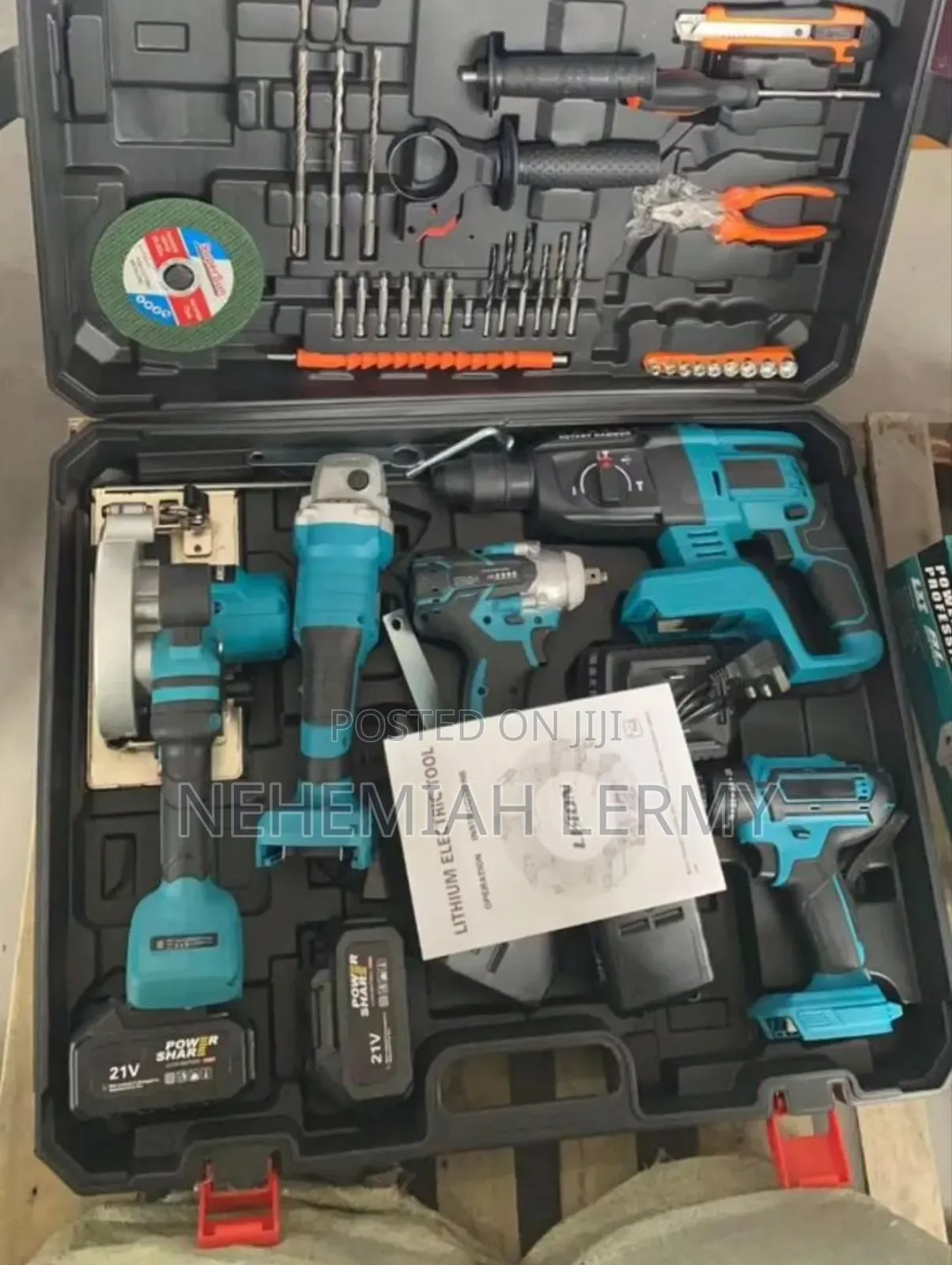 Drill Kit With Grinder Full Set