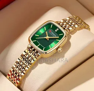 Curren 9093 Women's Watch Gold and Green