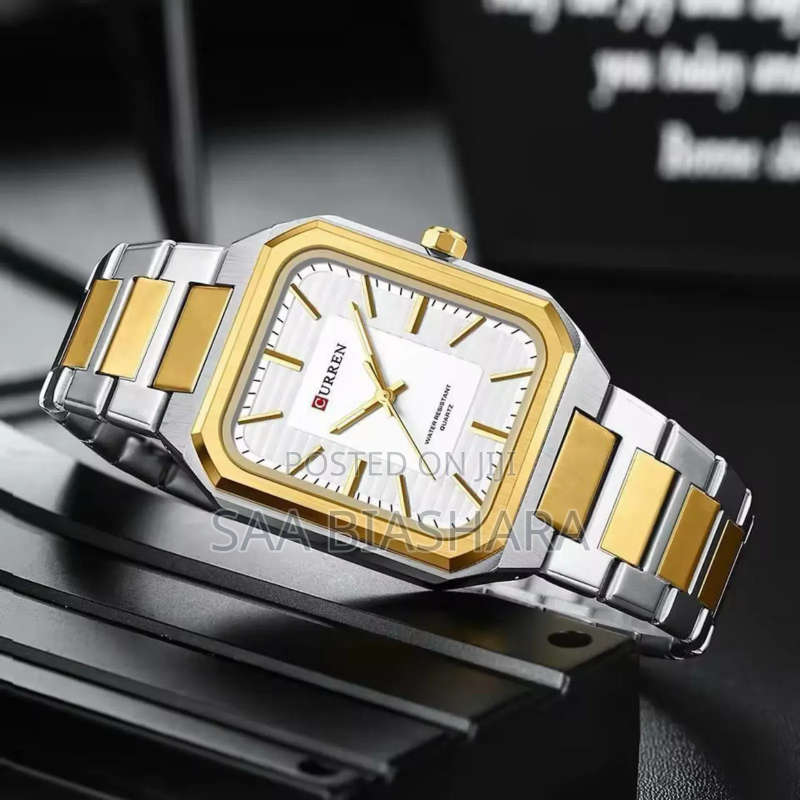 Curren 8457 Classy Watch Gold Silver White