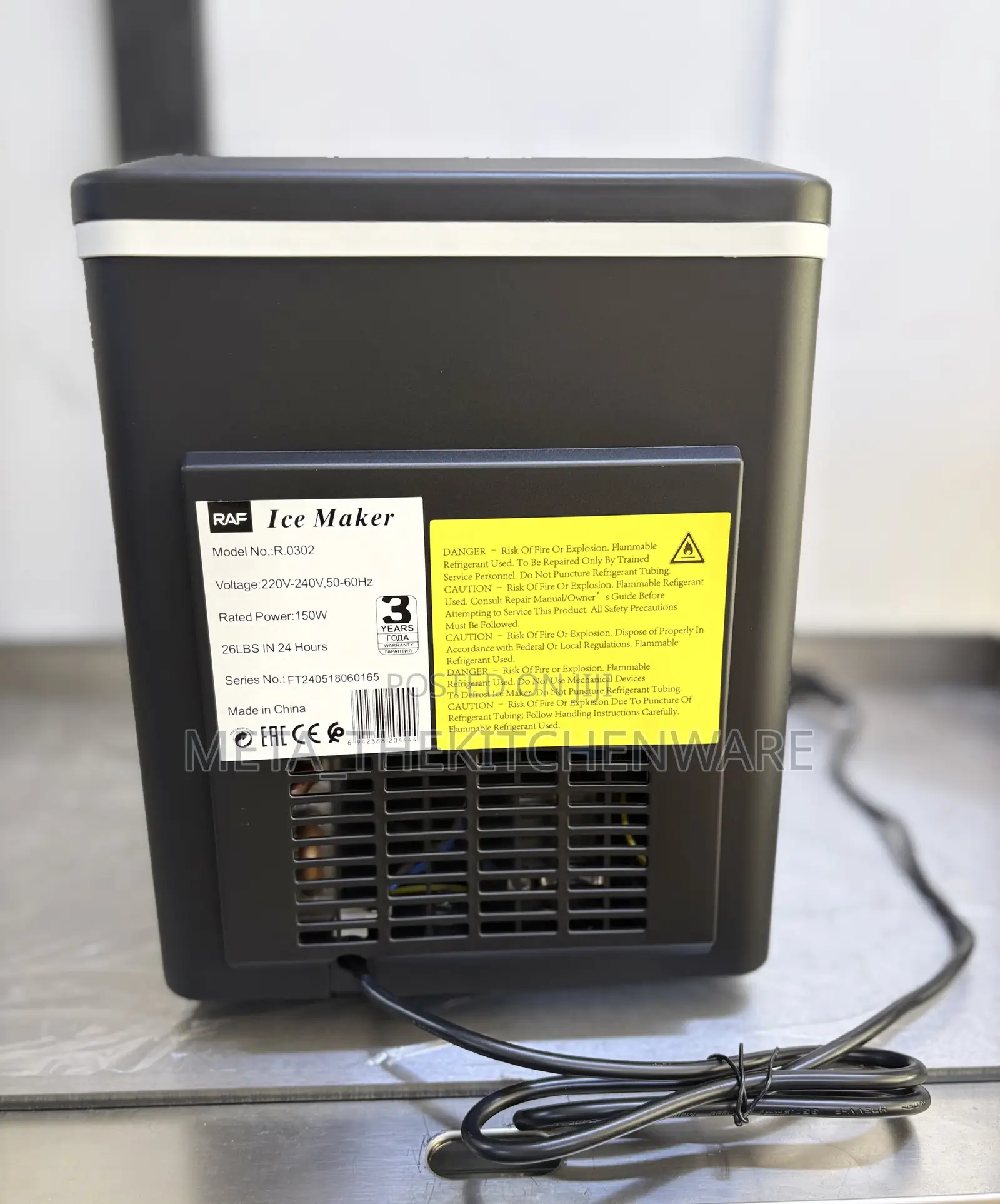 Raf Ice Maker 12kg/24hrs 150w