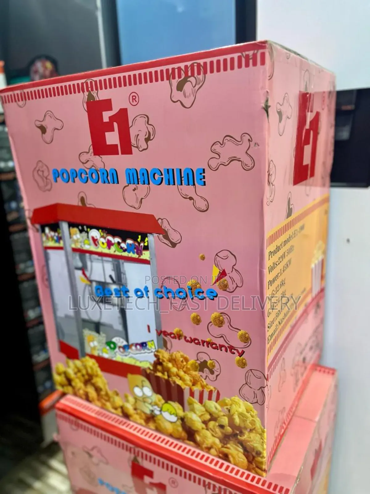 E1 Popcorn Machine