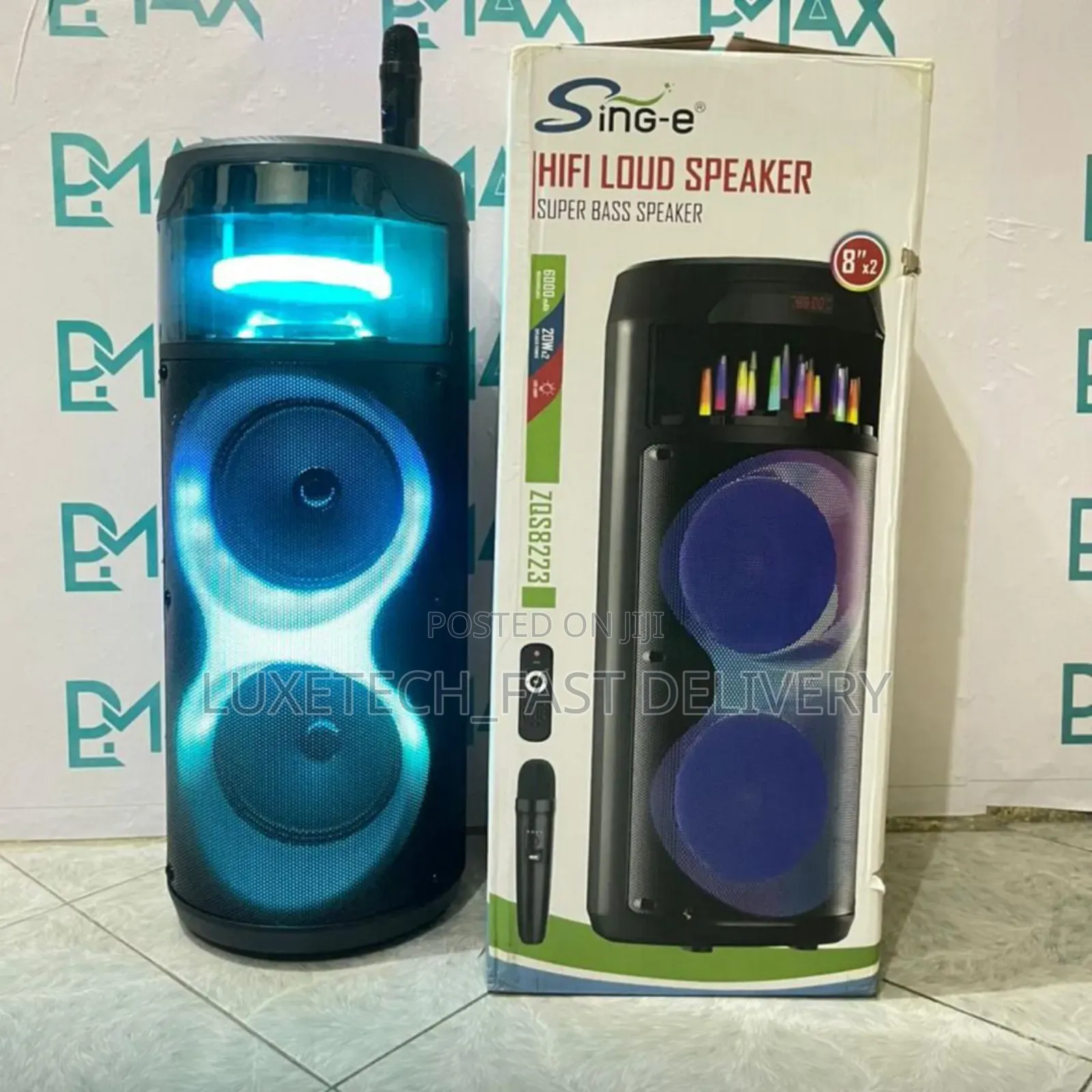 Sing-E Super Bass Portable Karaoke Speaker With Mic