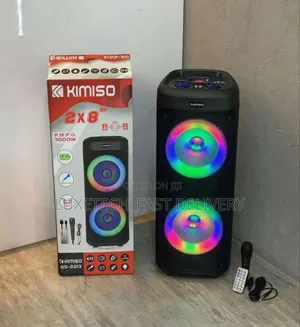 Portable Speaker With Wired Mic/Spika Ya Kuchaji Ina Maiki