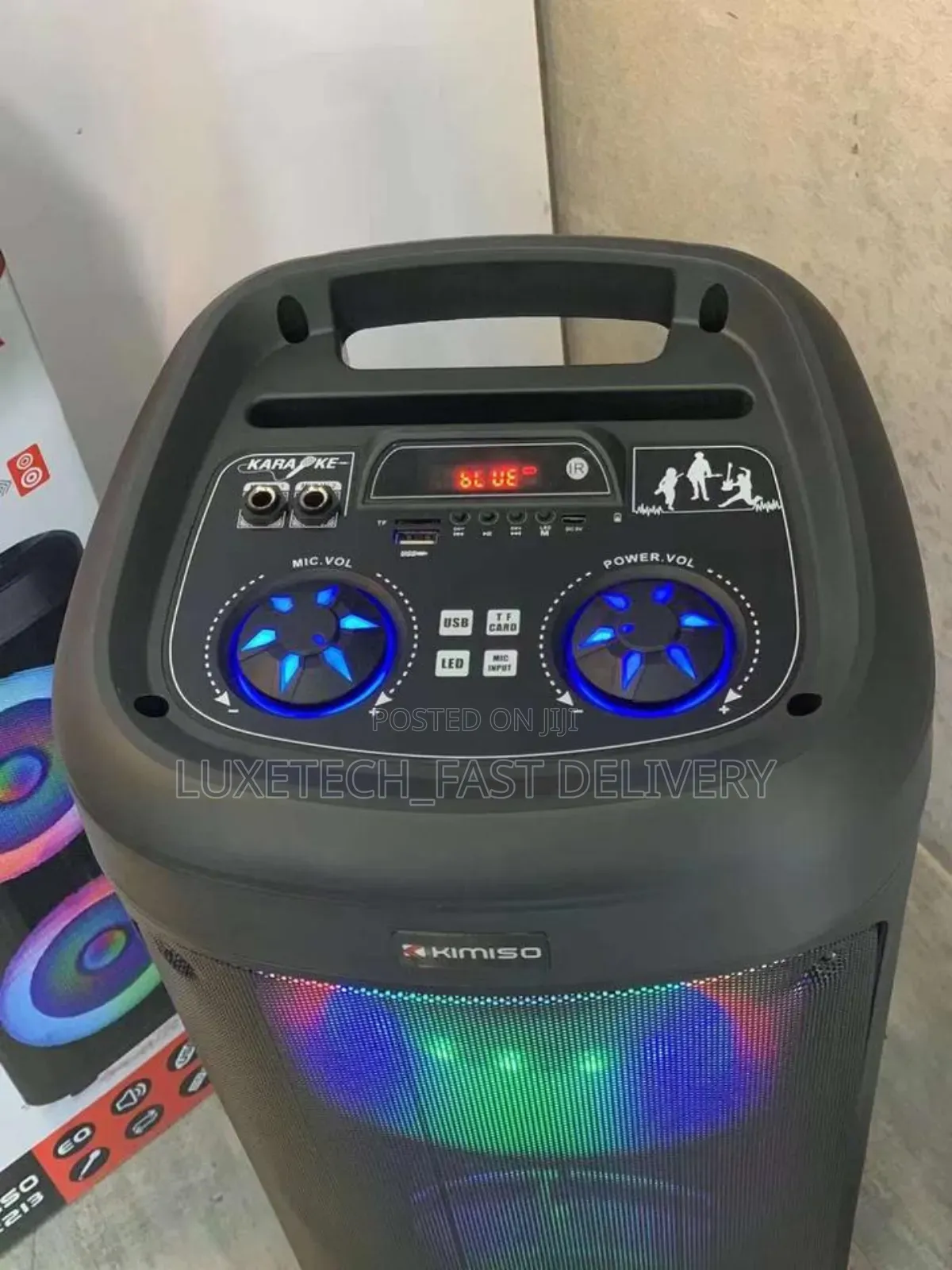Portable Speaker With Wired Mic/Spika Ya Kuchaji Ina Maiki