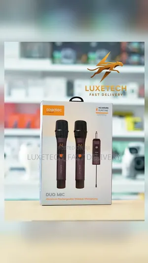 Porodo Soundtec Duo Mic Rechargeable Wireless Microphone Set