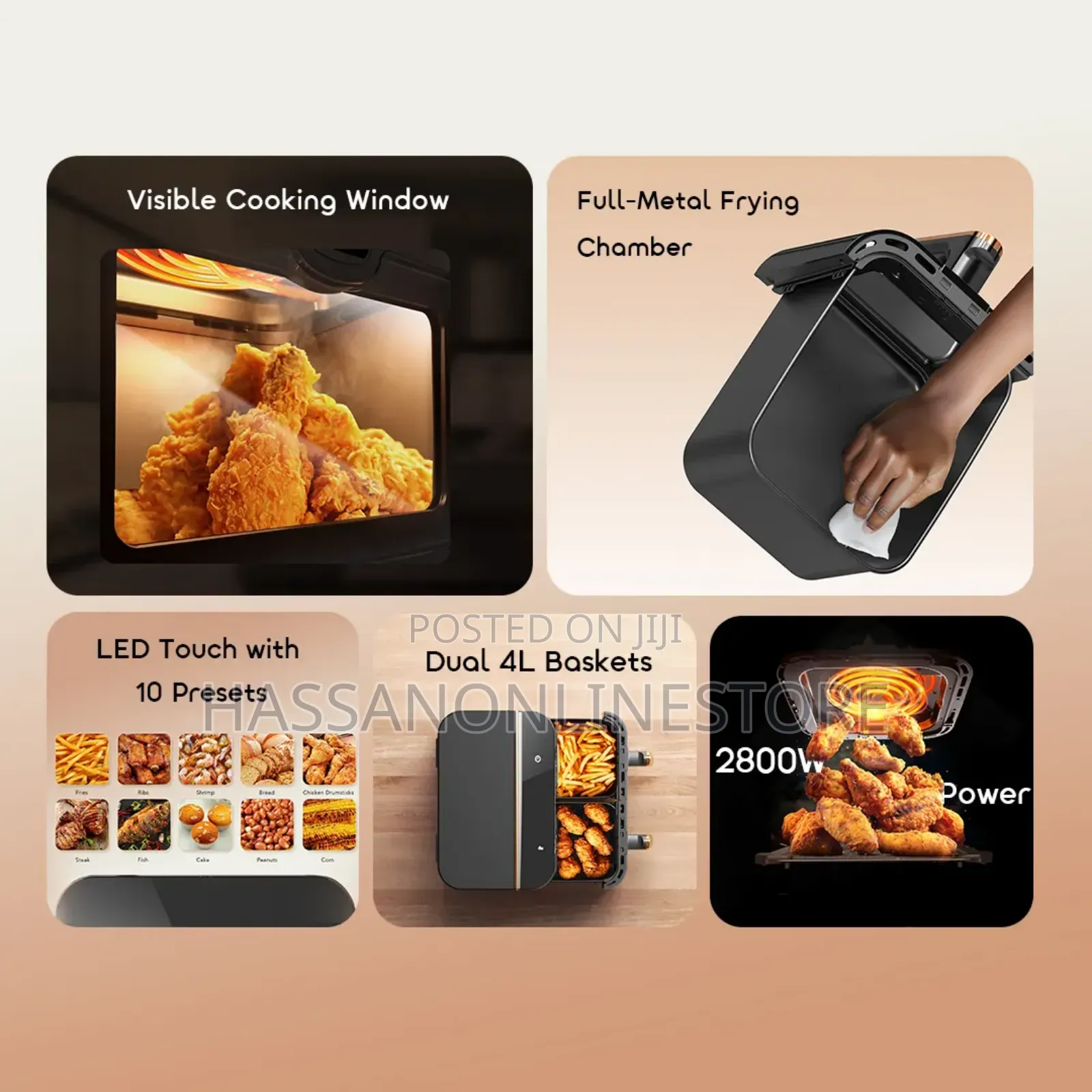 Oraimo Nutrifry Duo 8l 2800w Airfryer
