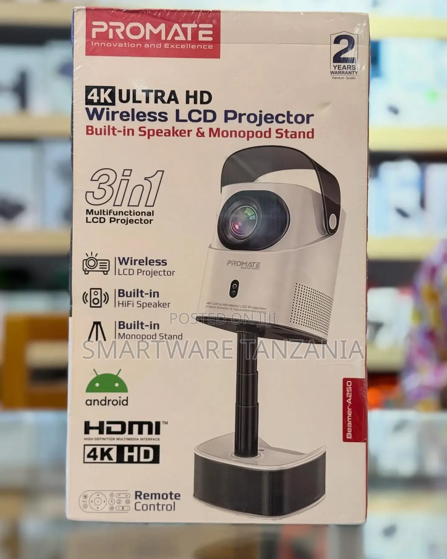 Projector With Wifi and Bluetooth, Android Smart Projector