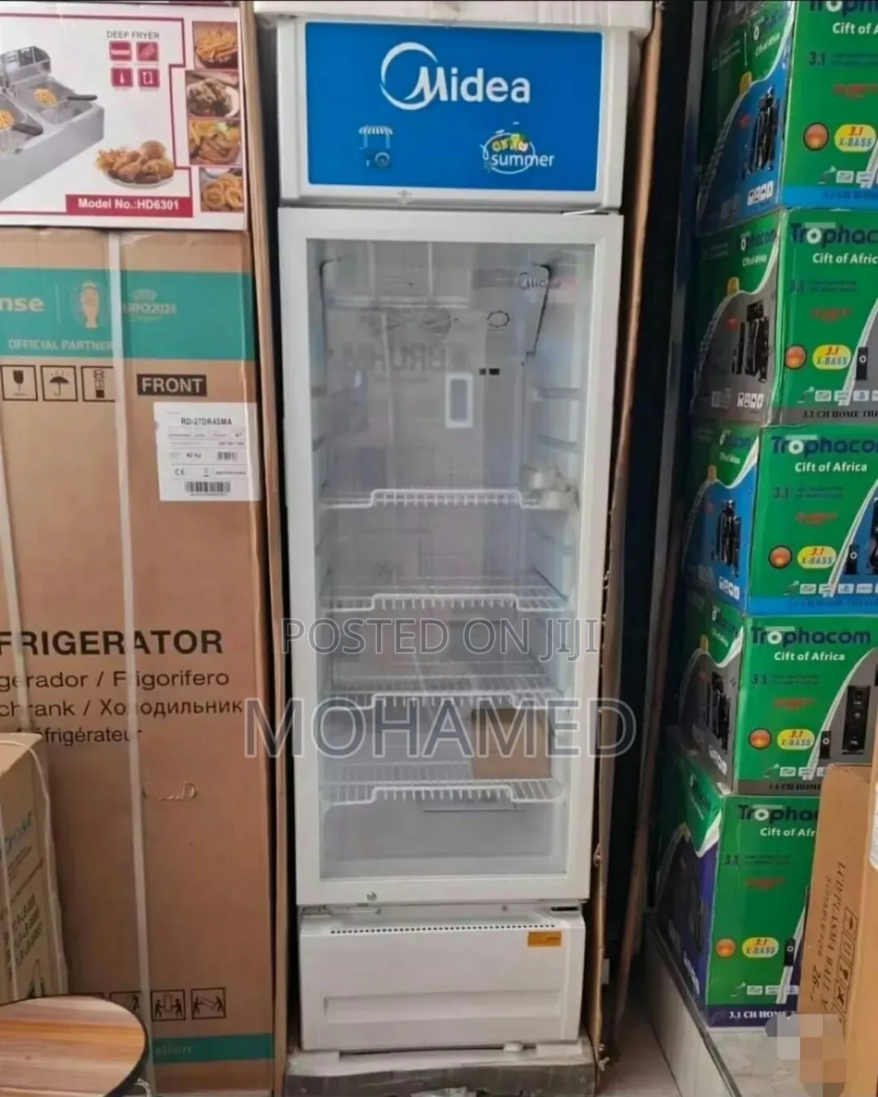 Midea Single Doors Showcase Fridge 211l