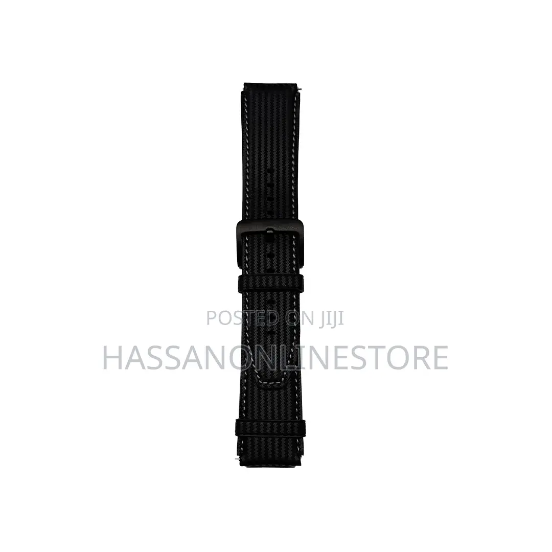 Oraimo Watch Strap 34 Cow Leather Carbon Fiber Pattern
