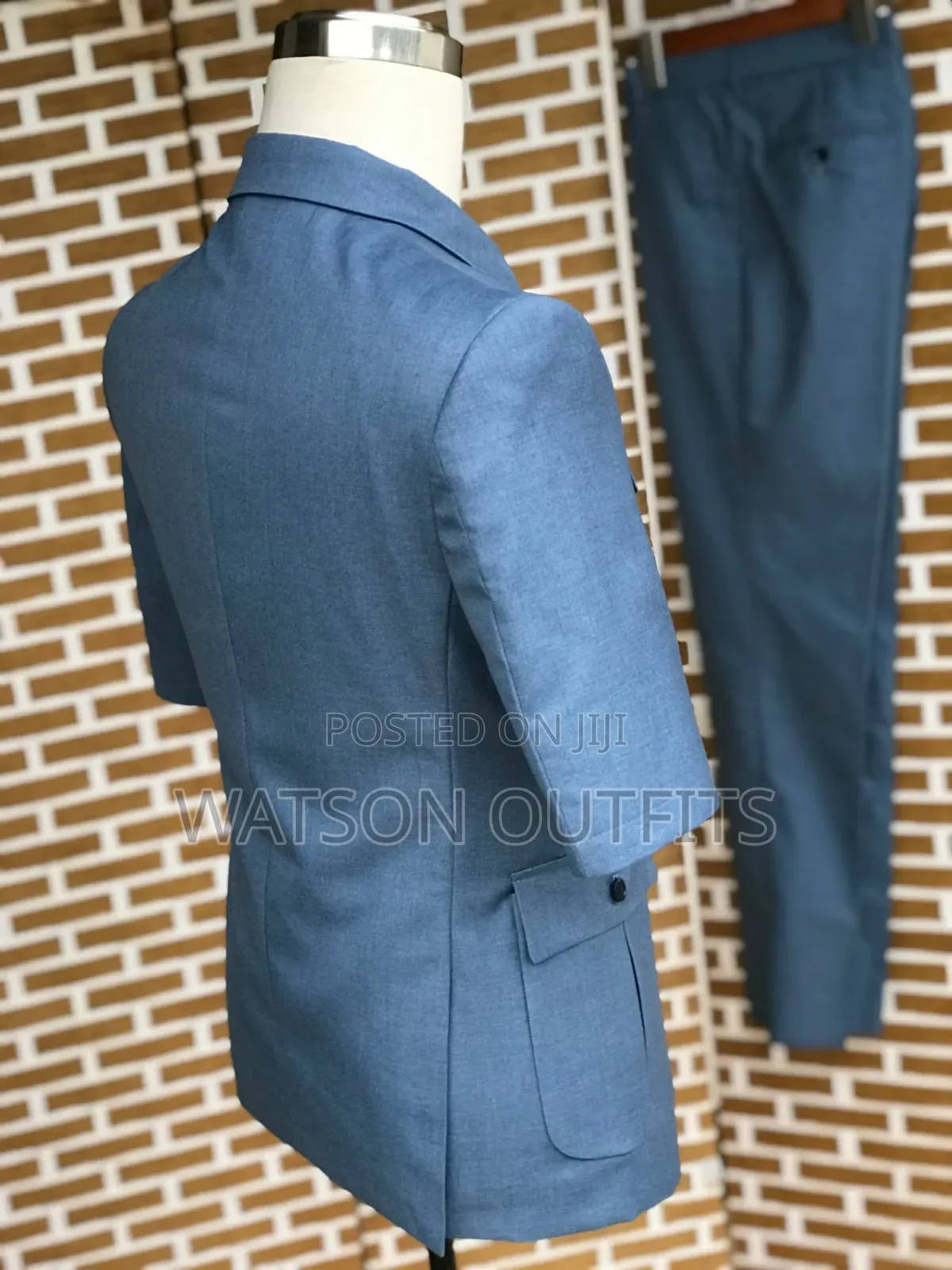 Men's Four Pockets Jacket and Short Sleeve Jacket Suits
