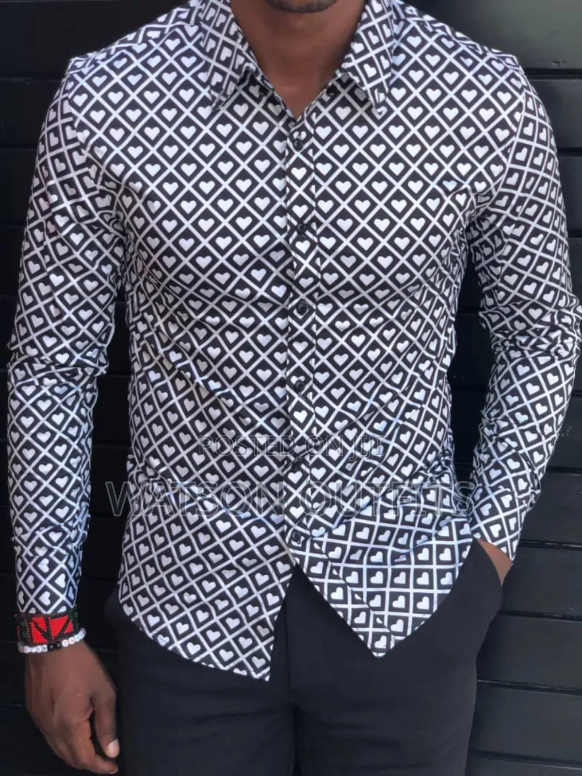Men's Heart Design Top Shirts