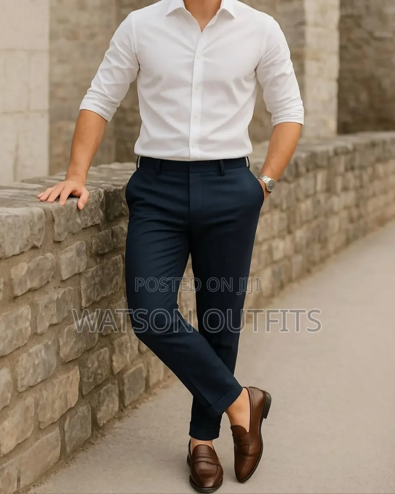 Plain Long Sleeve Men's Good Materials Shirts
