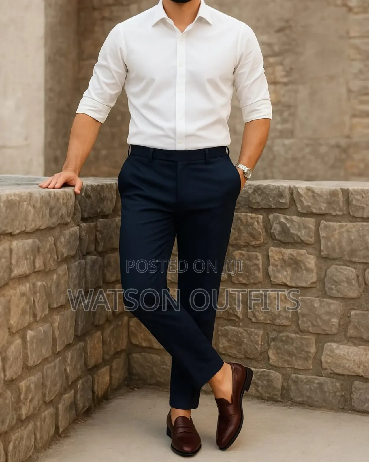 Plain Long Sleeve Men's Good Materials Shirts