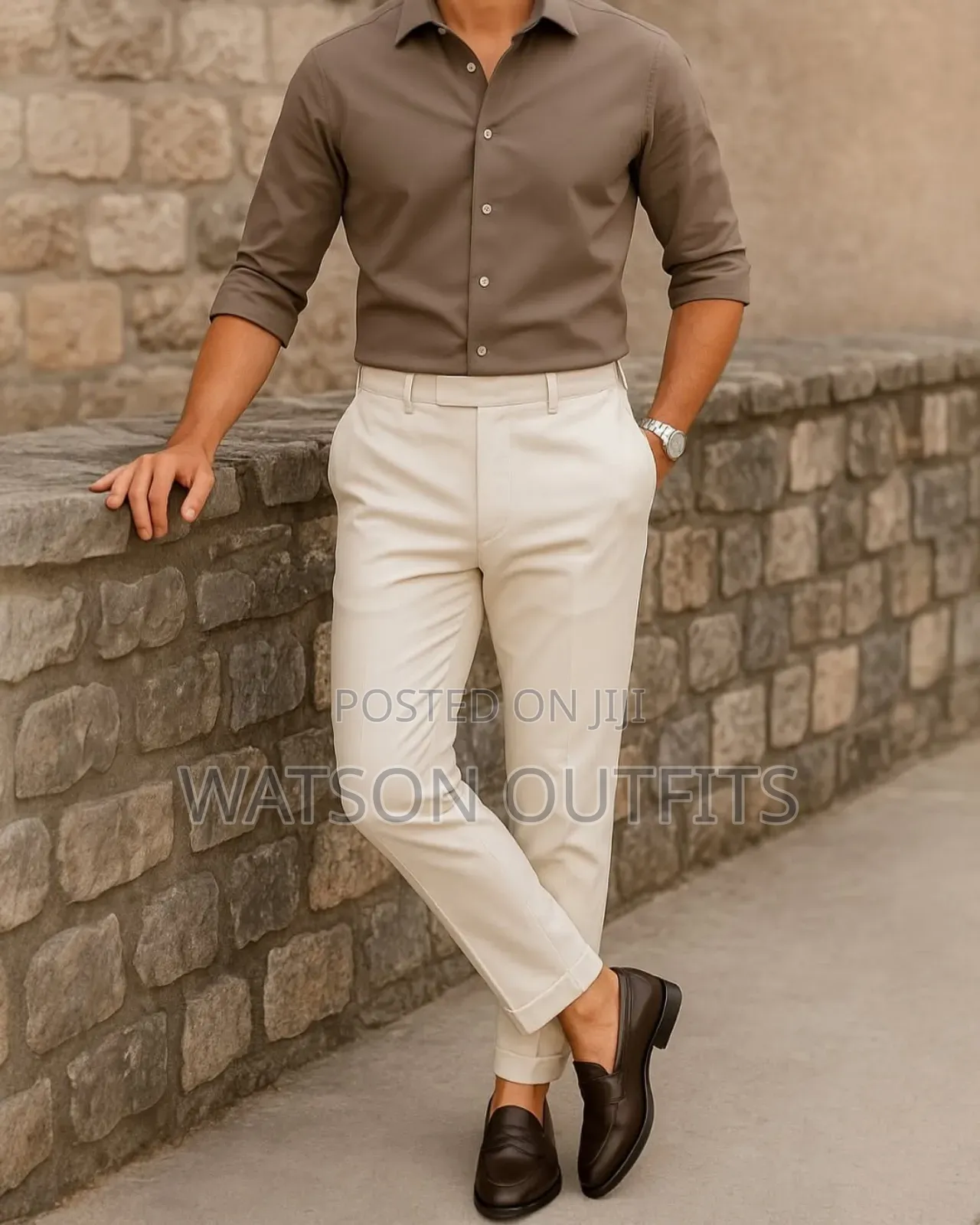 Plain Long Sleeve Men's Good Materials Shirts
