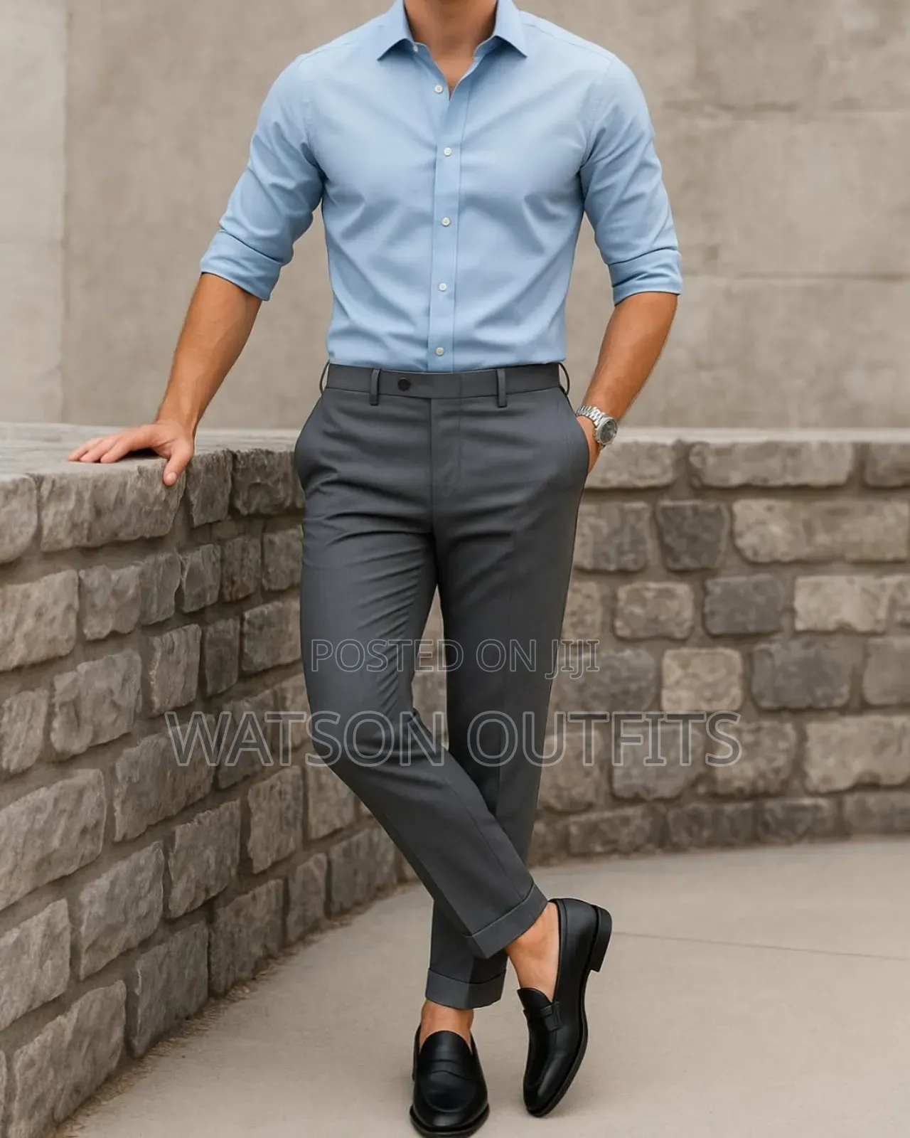 Plain Long Sleeve Men's Good Materials Shirts