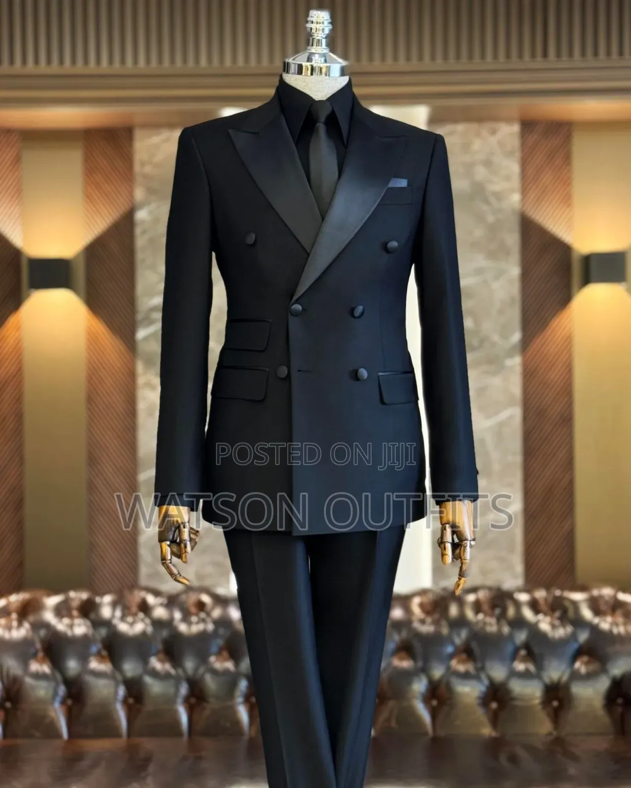 Premium Best Men's Mario Casas Suits in Black Colour