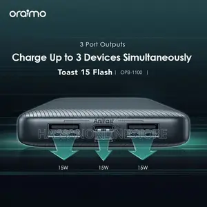 Oraimo Toast 15 Flash 10000mah Fast Charging Power Bank