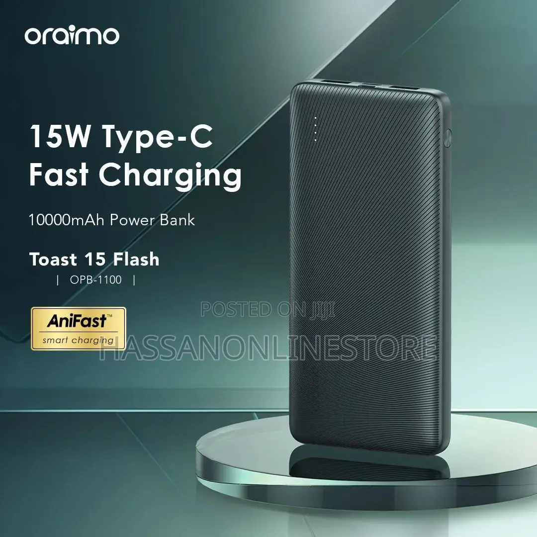 Oraimo Toast 15 Flash 10000mah Fast Charging Power Bank