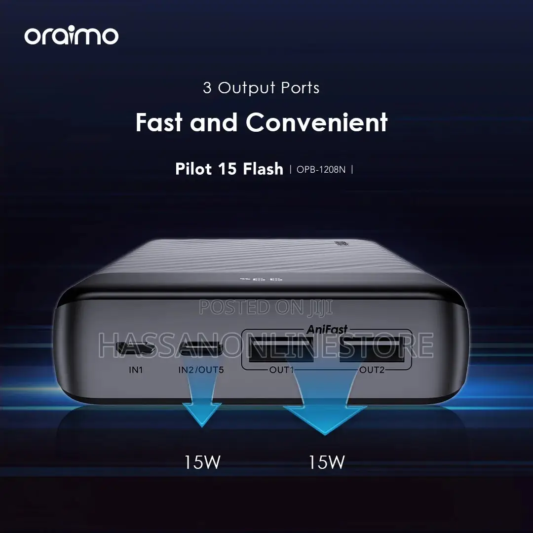 Oraimo Pilot 15 Flash 20000mah 15w Power Bank