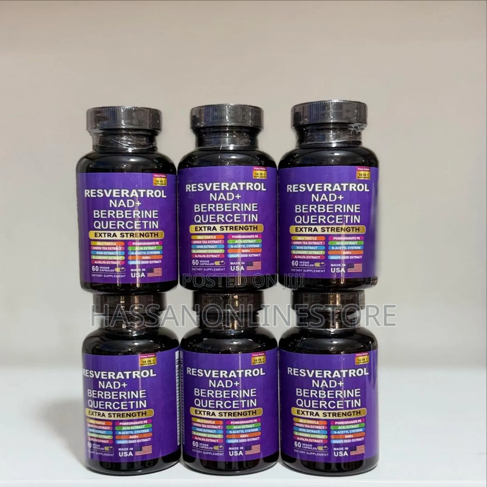 Resveratrol Nad + Berberine Quercetin Extra Strength Capsule