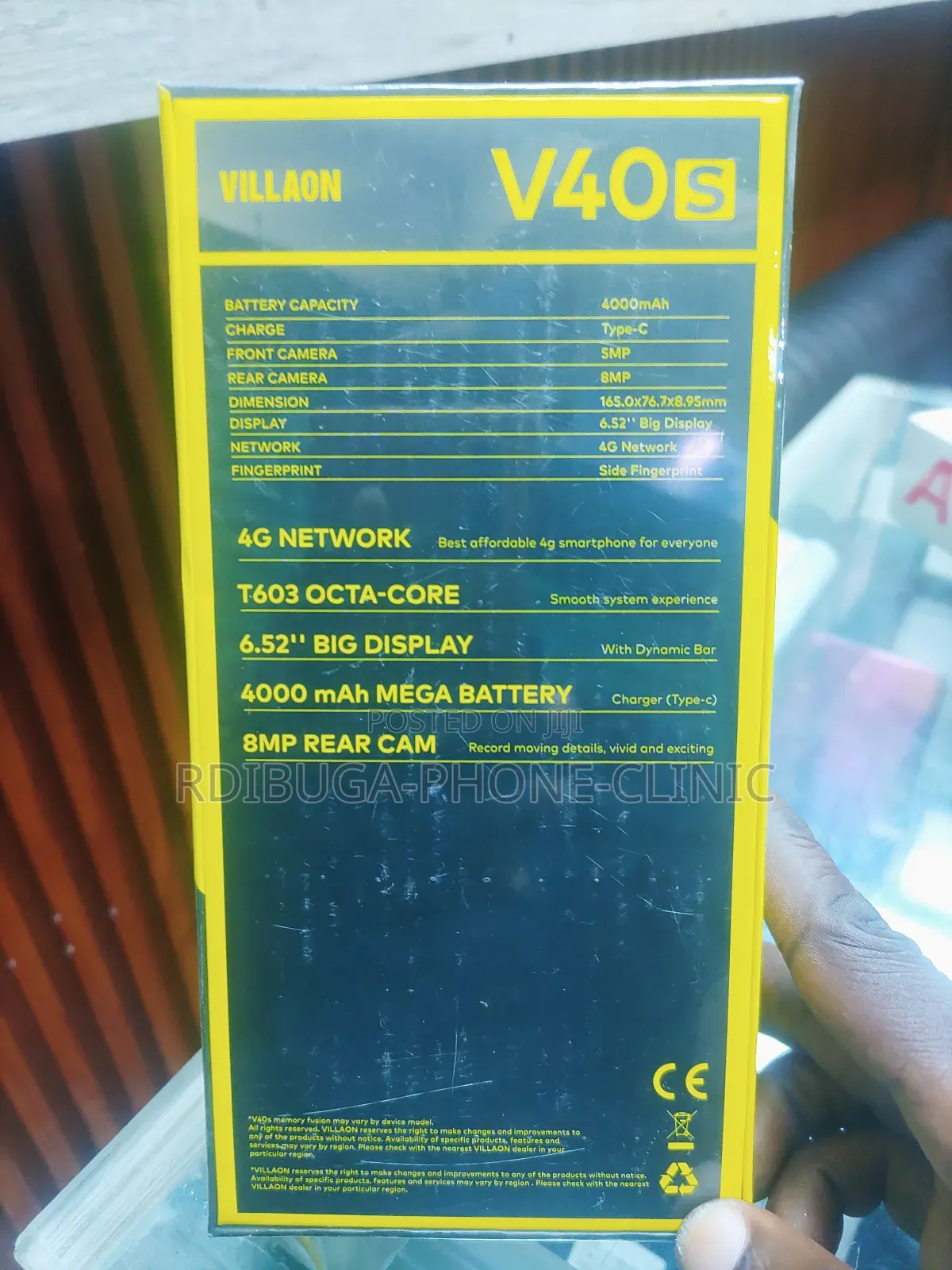 New Villaon V40s 64 GB Black