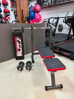 Gym Bench + Adjustable Dumbbell 50kg
