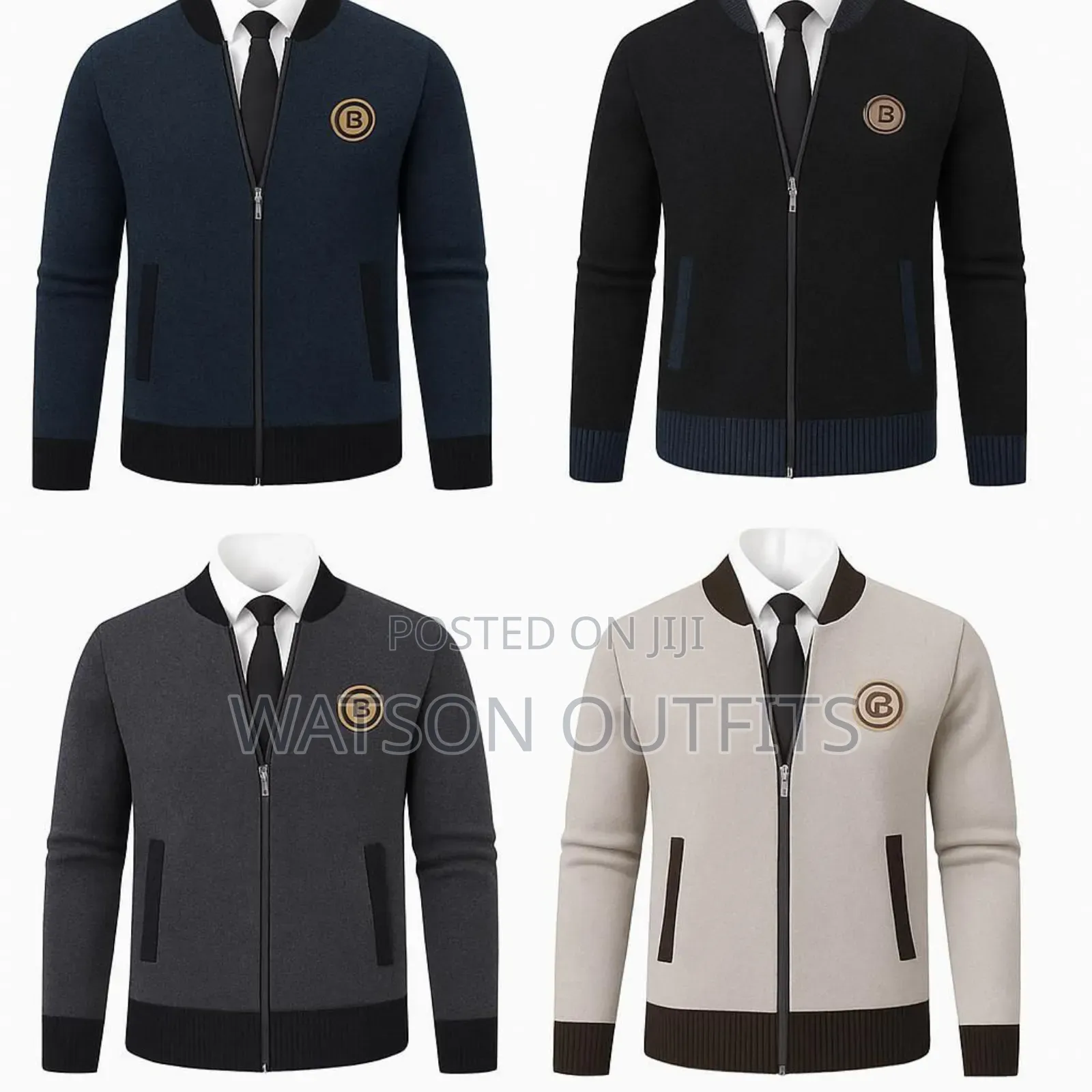 Men's Fashion Zipper Sweaters
