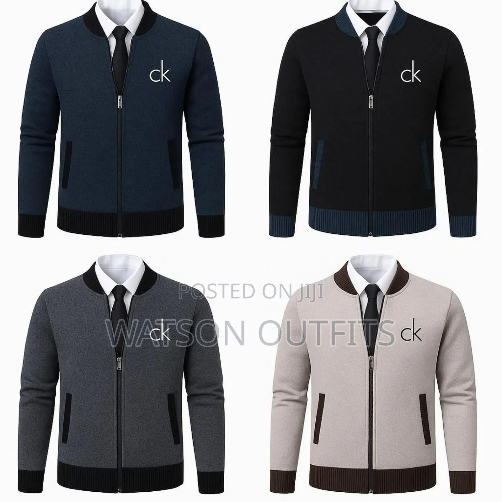 Men's Fashion Zipper Sweaters